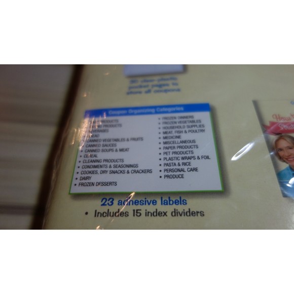 Coupon Mom!  Coupon Binder and EXTRAS Holds 300 Coupons Set NIP - Blue Stripe - Picture 9 of 9